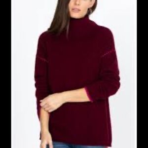 Johnny Was Cashmere sweater
Stunning burgundy 
Nice condition